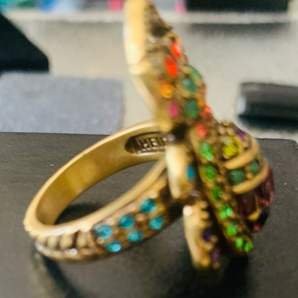 Heidi Daus Multicolor Beetle Ring - Picture 3 of 5